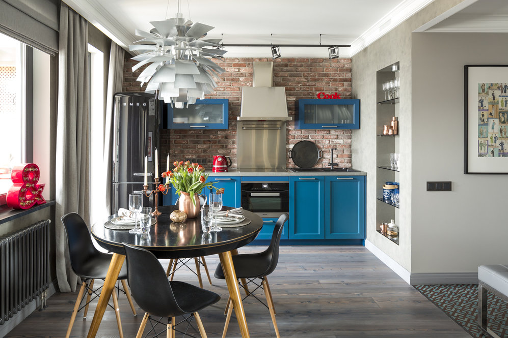 Фотография: Кухня и столовая в стиле Лофт, Гостиная, Карта покупок, Женя Жданова – фото на INMYROOM