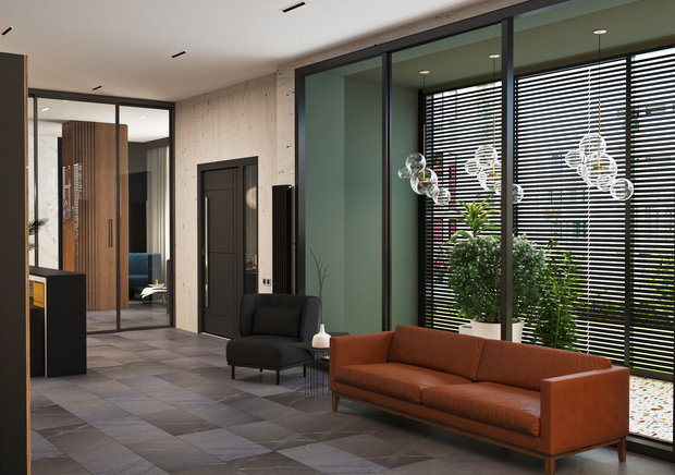 Фото из портфолио Дизайн-проект офисного пространства – фотографии дизайна интерьеров на INMYROOM