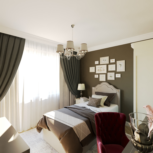 Фото из портфолио Спальня неоклассика – фотографии дизайна интерьеров на INMYROOM