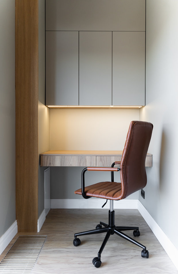 Фотография: Кабинет в стиле Современный, Квартира, Проект недели, 3 комнаты, Более 90 метров, Уфа, Lauradesign – фото на INMYROOM