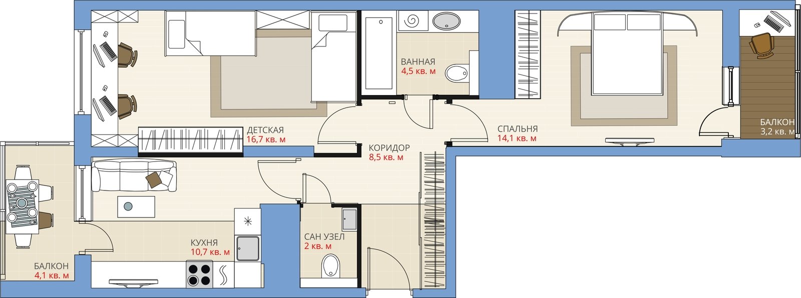 Фотография: Планировки в стиле , Перепланировка, Анастасия Киселева, Максим Джураев, UP-Квартал – фото на INMYROOM