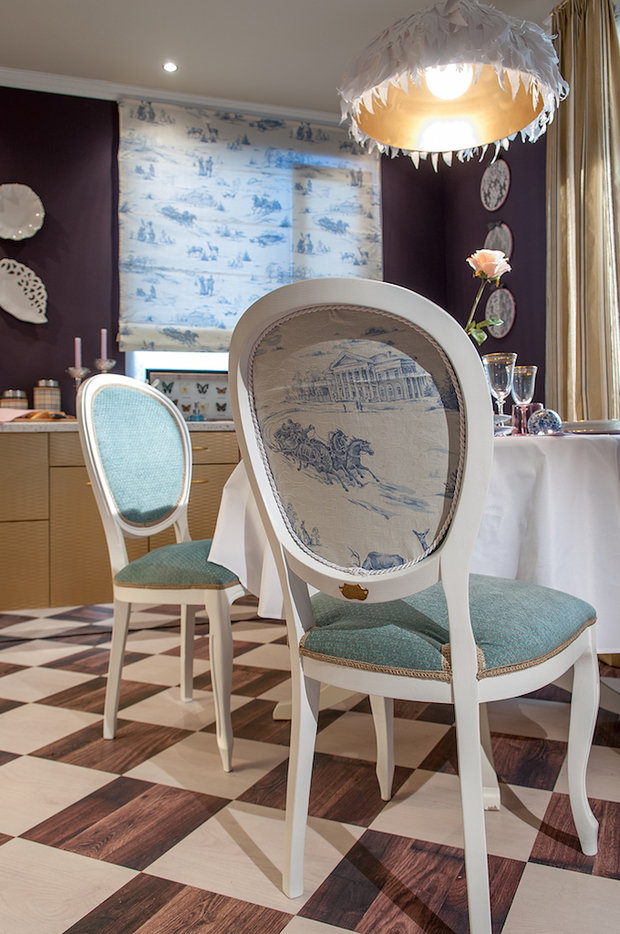 Фотография: Кухня и столовая в стиле Прованс и Кантри, Эклектика, Гостиная, Дом, Дома и квартиры – фото на INMYROOM