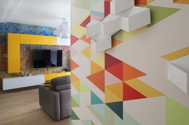 Фотография: Гостиная в стиле Лофт, Современный, Квартира, Минимализм, Проект недели – фото на INMYROOM