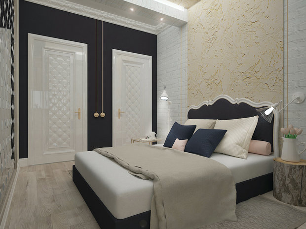 Фото из портфолио Дизайн-проект спальной комнаты – фотографии дизайна интерьеров на INMYROOM