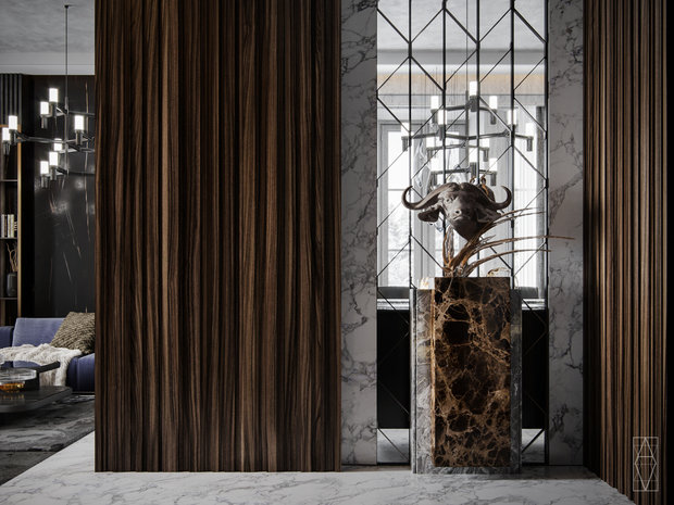 Фото из портфолио Интерьер кв в Москве 180м2 – фотографии дизайна интерьеров на INMYROOM