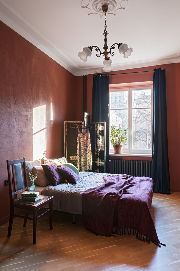 Фотография: Спальня в стиле Эклектика, Квартира, Проект недели, Минск, Сталинка, 2 комнаты, 60-90 метров, Алена Ерашевич – фото на INMYROOM