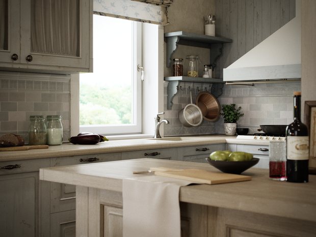 Фотография: Кухня и столовая в стиле Прованс и Кантри, Эклектика, Дом, Проект недели, Санкт-Петербург, Блочный дом, 4 и больше, Более 90 метров, Евгений Жданов, КП «Вартемяги парк» – фото на INMYROOM