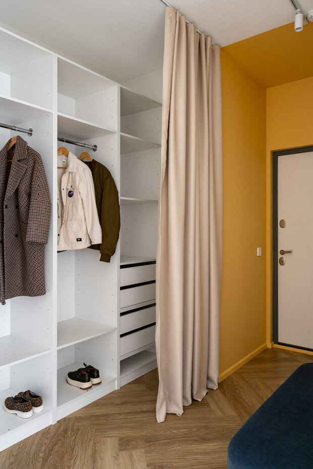 Фотография: Прихожая в стиле Скандинавский, Современный, Эклектика, Проект недели, Санкт-Петербург, 3 комнаты, 60-90 метров, Анастасия Заркуа – фото на INMYROOM