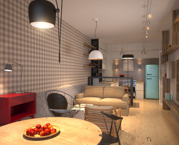 Фото из портфолио Современное жилье для семьи с собакой – фотографии дизайна интерьеров на INMYROOM