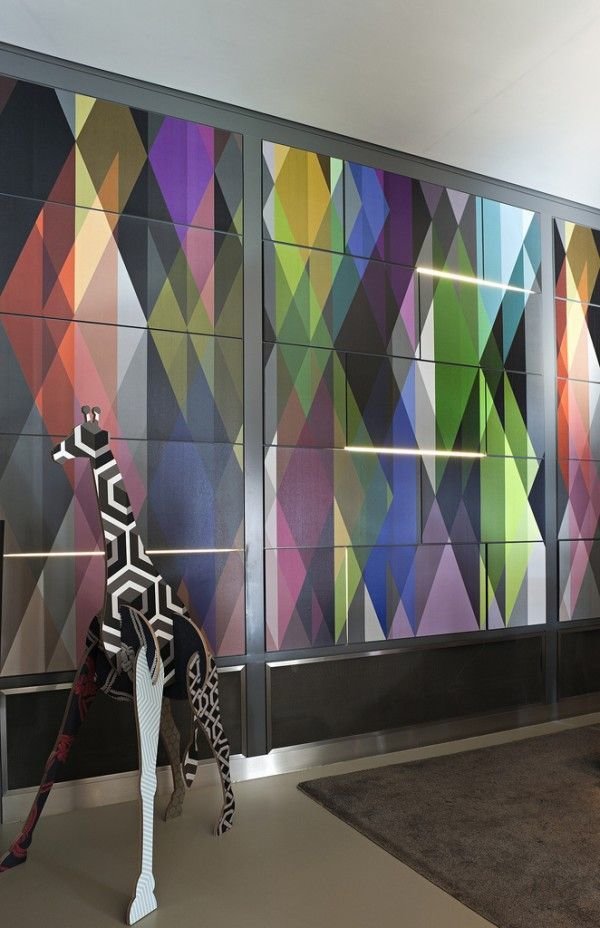 Фотография: Декор в стиле Эклектика, Индустрия, Новости, Обои, Геометрия в интерьере – фото на INMYROOM