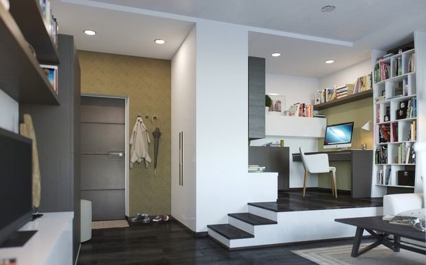 Фотография: Кабинет в стиле Современный, Гостиная, Декор интерьера, Квартира, Студия, Дом – фото на INMYROOM