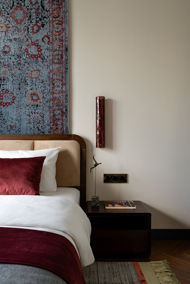 Фотография: Спальня в стиле Современный, Квартира, Проект дня, Москва, 2 комнаты, 40-60 метров, ЖК «Hide», Любовь Вербах – фото на INMYROOM