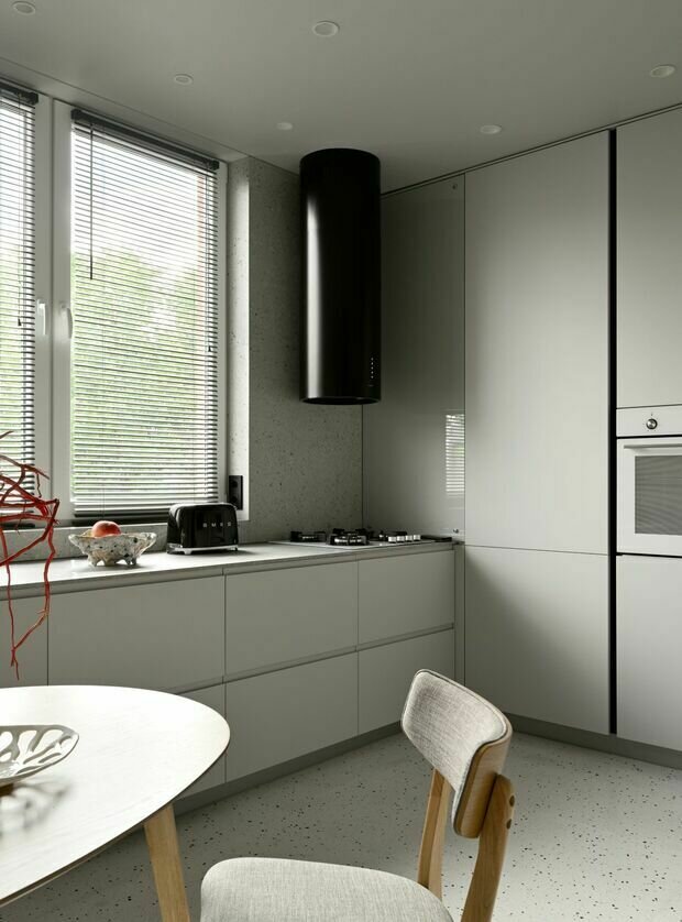 Фотография: Кухня и столовая в стиле Современный, Минимализм, Квартира, Проект дня, Калининград, Монолитный дом, 2 комнаты, 40-60 метров, Юлия Смышляева – фото на INMYROOM