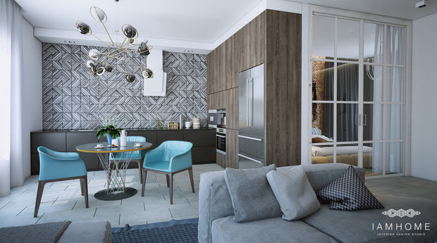 Фото из портфолио Квартира LOFT, 160м – фотографии дизайна интерьеров на INMYROOM