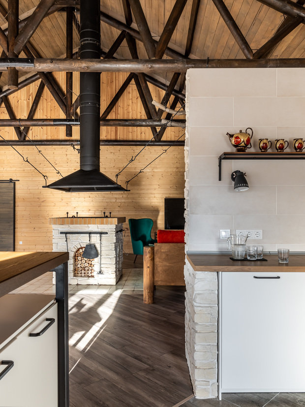 Фотография: Кухня и столовая в стиле Прованс и Кантри, Дом, Проект недели, Дача, Дом и дача, 4 и больше, Более 90 метров, Самарская область, Ольга Бикбова – фото на INMYROOM