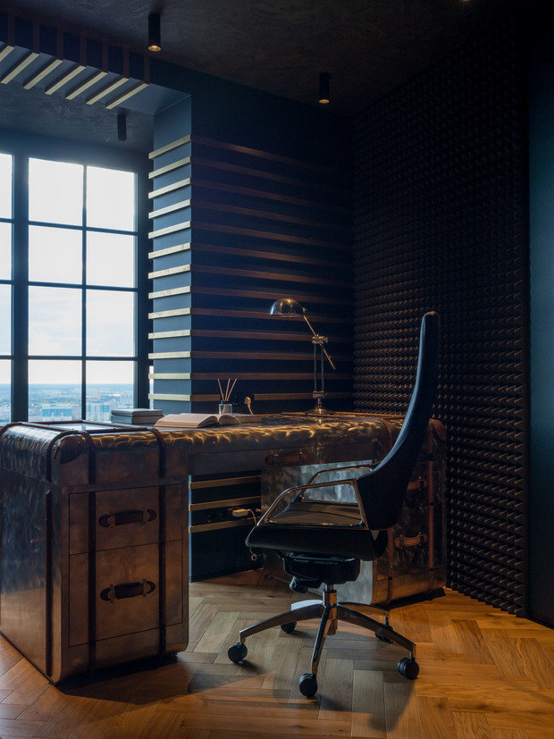 Фотография: Кабинет в стиле Лофт, Эклектика, Квартира, Проект недели, Нижний Новгород, 3 комнаты, 60-90 метров, Евгений Аполонов – фото на INMYROOM