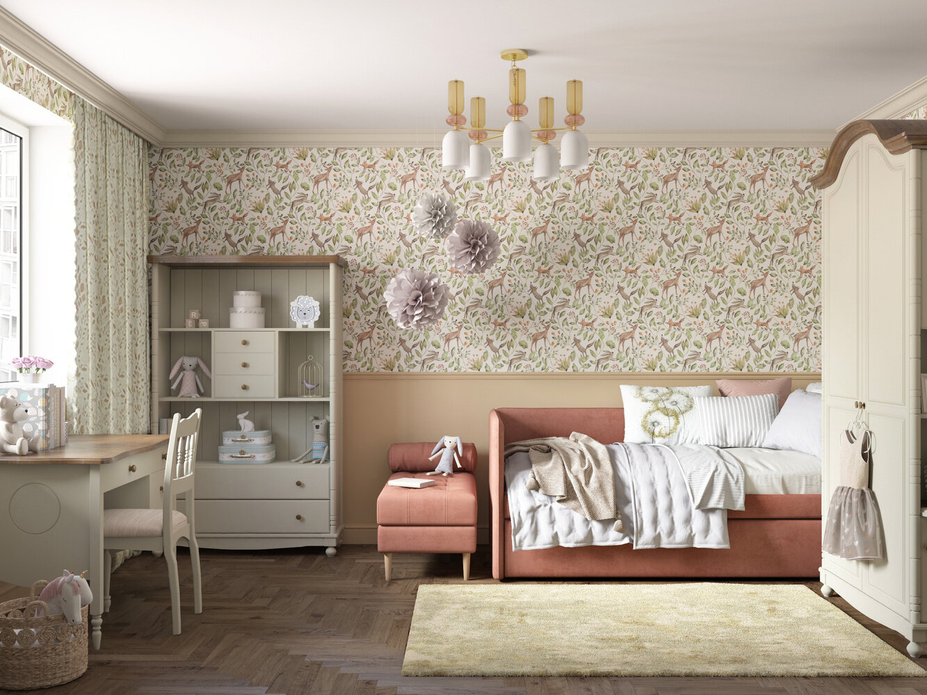 Фотография: Детская в стиле Классический, Современный, Эклектика, Проект недели, Москва, 4 и больше, Более 90 метров, Ольга Долидзе – фото на INMYROOM