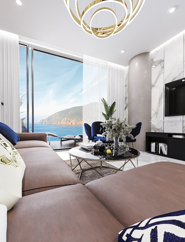 Фото из портфолио Апартаменты 1704 в ЖК Аю-Даг – фотографии дизайна интерьеров на INMYROOM