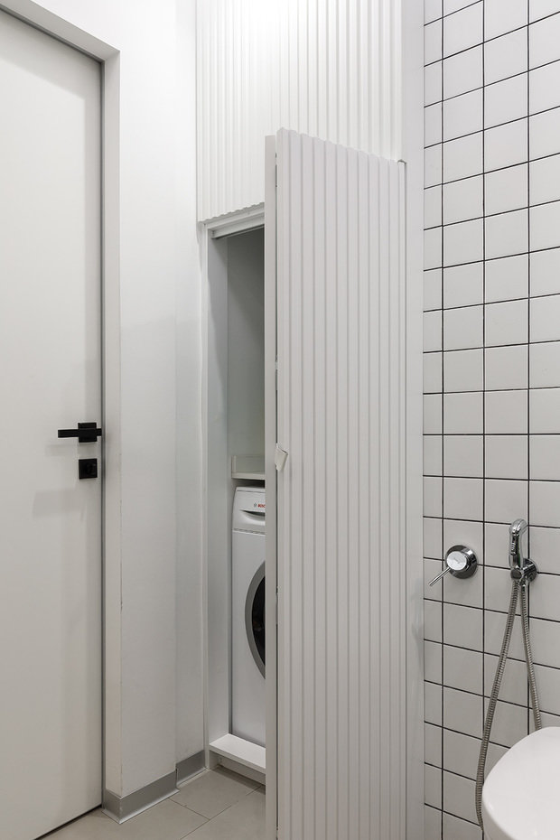 Фотография: Ванная в стиле Скандинавский, Современный, Лофт, Минимализм, Проект дня, Санкт-Петербург, 2 комнаты, 60-90 метров, Dinamika Architects – фото на INMYROOM