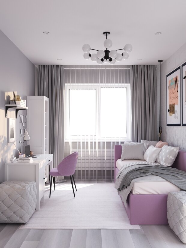 Фото из портфолио Детская в скандинанском стиле – фотографии дизайна интерьеров на INMYROOM