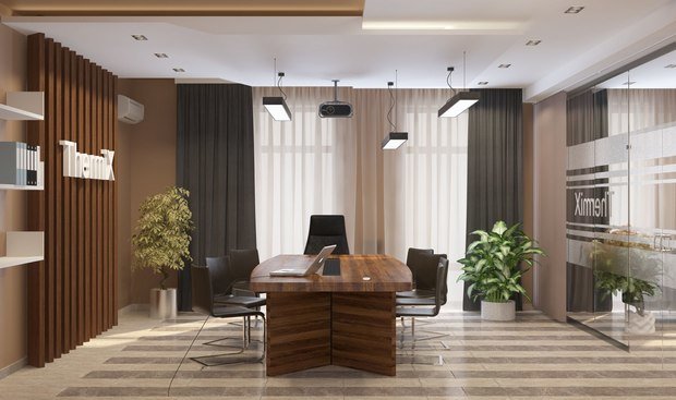 Фото из портфолио Дизайн интерьера офиса (400 кв.м) – фотографии дизайна интерьеров на INMYROOM