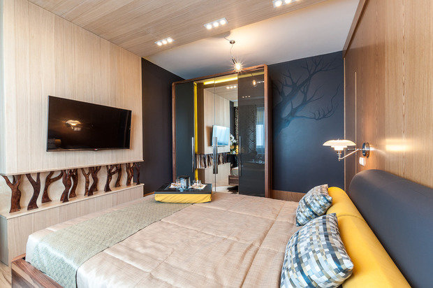 Фотография: Спальня в стиле Современный, Скандинавский, Хай-тек, Эклектика, Малогабаритная квартира, Квартира, Планировки, Декор, Советы, Минимализм, Гид, как оформить интерьер для пары, как обустроить интерьер для двоих, интерьер для пары – фото на INMYROOM