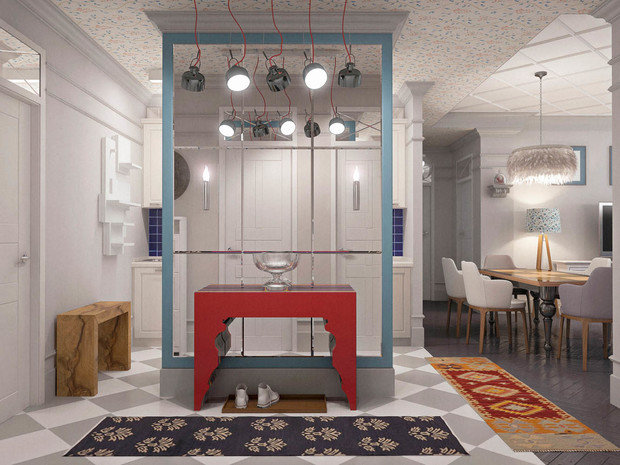 Фотография: Прихожая в стиле Скандинавский, Эклектика, Классический, Квартира, Проект недели – фото на INMYROOM