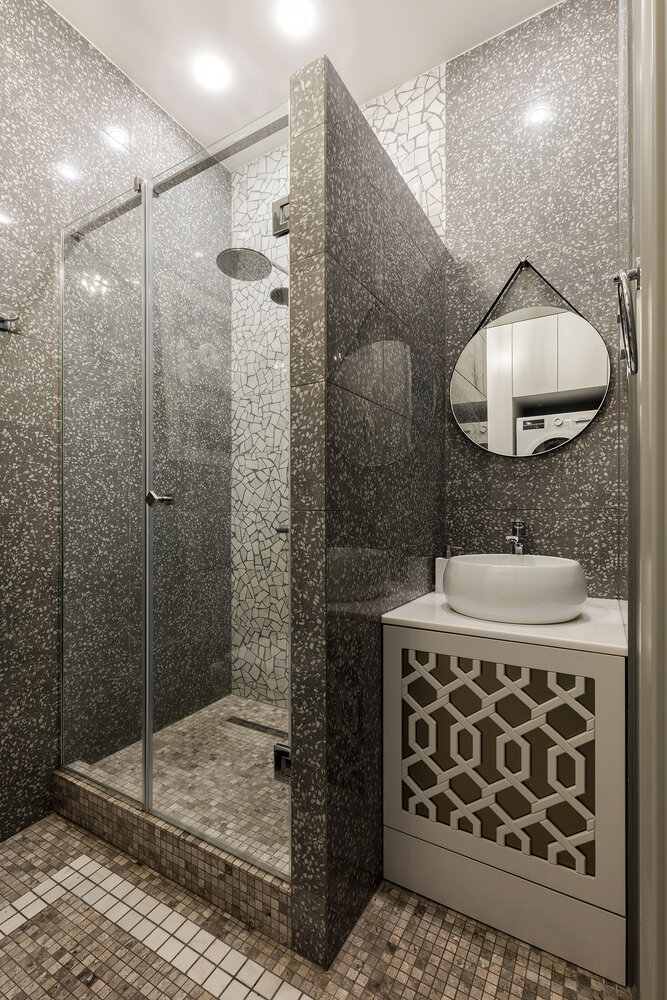 Фотография: Ванная в стиле Современный, Квартира, Проект дня, Санкт-Петербург, 4 и больше, Более 90 метров, Маргарита Сивухина – фото на INMYROOM Фотография: Ванная в стиле Современный, Квартира, Проект дня, Санкт-Петербург, 4 и больше, Более 90 метров, Маргарита Сивухина – фото на INMYROOM