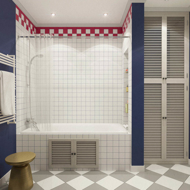 Фотография: Ванная в стиле Скандинавский, Классический, Эклектика, Квартира, Проект недели – фото на INMYROOM