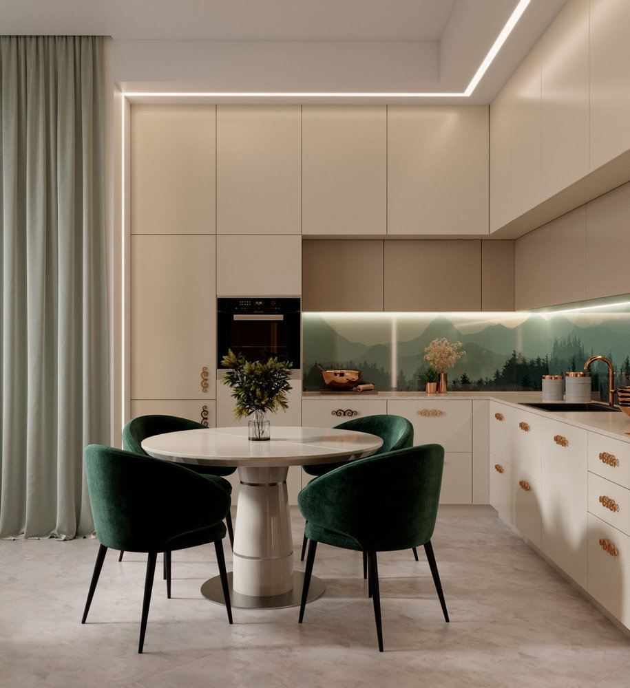 Фотография: Кухня и столовая в стиле Современный, Квартира, Проект недели, Москва, 4 и больше, 60-90 метров, Надежда Требухина – фото на INMYROOM