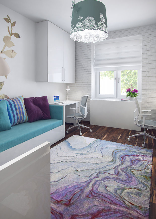 Фотография: Гостиная в стиле Современный, Эклектика, Квартира, Проект недели – фото на INMYROOM