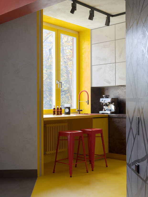 Фотография: Кухня и столовая в стиле Современный, Эклектика, Квартира, Проект недели, Москва, Сталинка, 3 комнаты, 60-90 метров, Алена Горская, AG Design – фото на INMYROOM