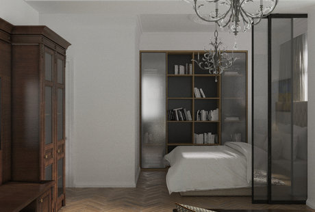 Двухкомнатная квартира в стиле сталинский ампир, 78 м²