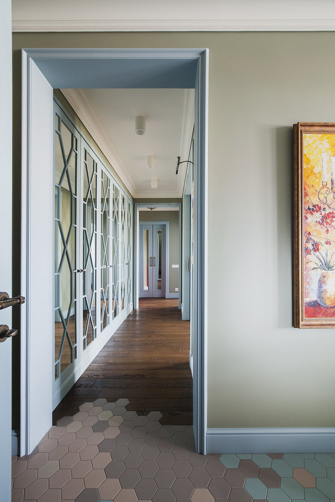 Фотография: Прихожая в стиле Прованс и Кантри, Современный, Квартира, Проект недели, Панельный дом, Путилково, 2 комнаты, 60-90 метров, КОПЭ-Парус, Наталья Комова – фото на INMYROOM