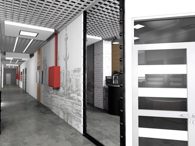 Фото из портфолио Офис компании – фотографии дизайна интерьеров на INMYROOM