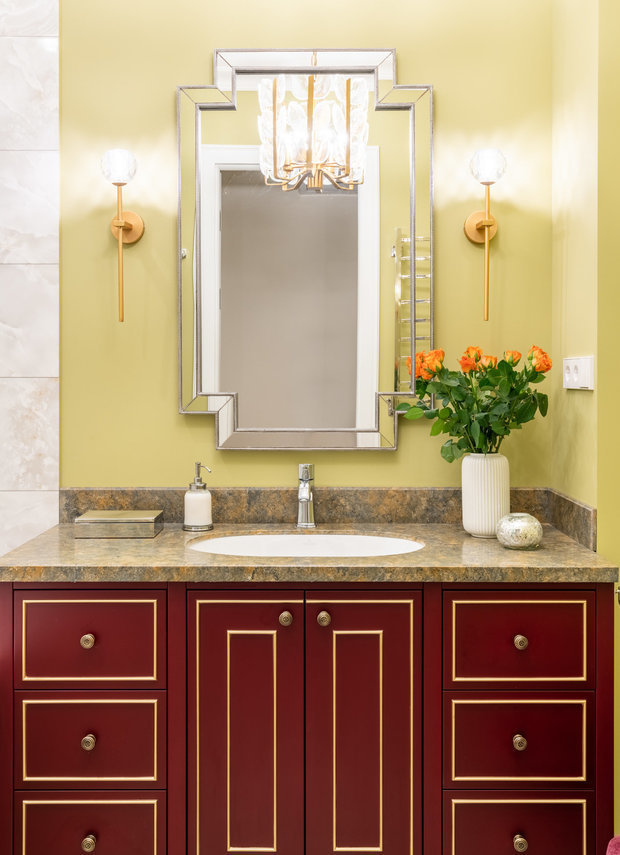 Фотография: Ванная в стиле Классический, Современный, Квартира, Проект недели, Новая Москва, 3 комнаты, Более 90 метров, Наталья Широкорад – фото на INMYROOM