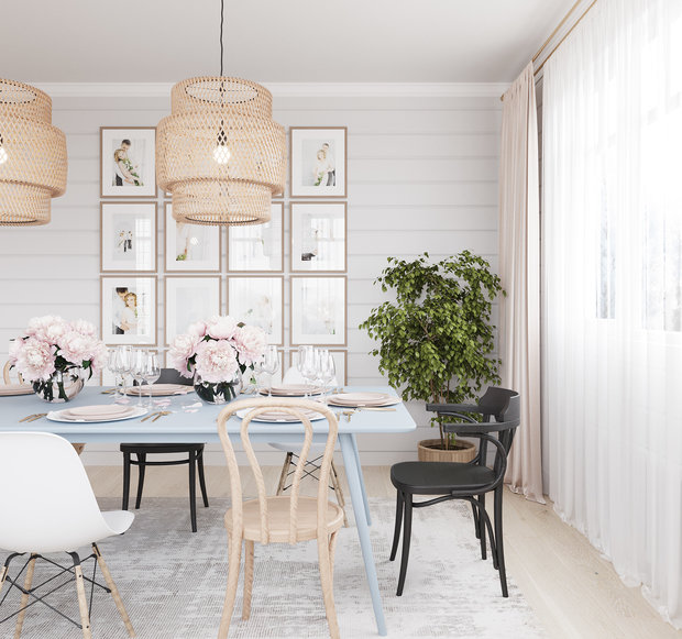Фотография: Кухня и столовая в стиле Эклектика, Современный, Дом, Проект недели, Санкт-Петербург, Дом и дача, Елена Иванова, 4 и больше, Более 90 метров – фото на INMYROOM