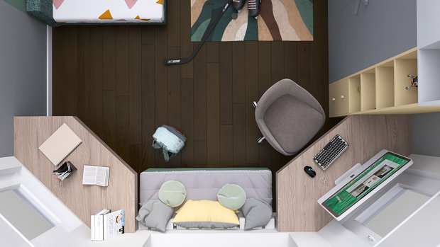 Фото из портфолио Детская для подростка – фотографии дизайна интерьеров на INMYROOM