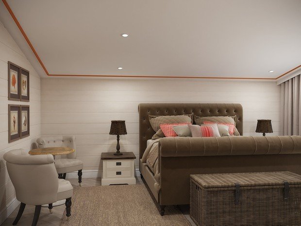 Фотография: Спальня в стиле Прованс и Кантри, Классический, Дом, Советы, Дача, оксана евдокимова, мм-2 – фото на INMYROOM