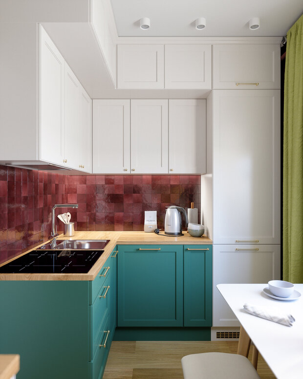 Фотография: Кухня и столовая в стиле Современный, Квартира, Проект недели, Москва, 3 комнаты, 60-90 метров, Inside, Ольга Усачева – фото на INMYROOM