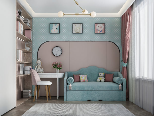 Фото из портфолио Детская комната  "Цвет океана" – фотографии дизайна интерьеров на INMYROOM