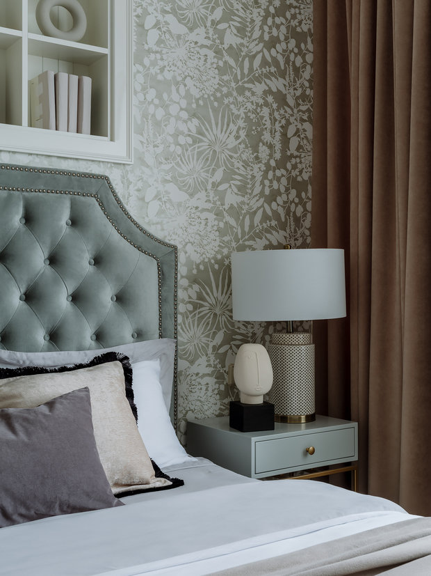 Фотография: Спальня в стиле Классический, Современный, Квартира, Проект недели, Москва, 3 комнаты, 60-90 метров, Андрей Некрасов – фото на INMYROOM