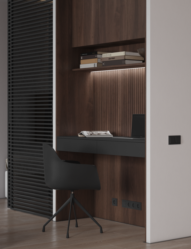 Фото из портфолио Как разместить на 43 кв.метрах  разместить 7 функциональных зон  – фотографии дизайна интерьеров на INMYROOM