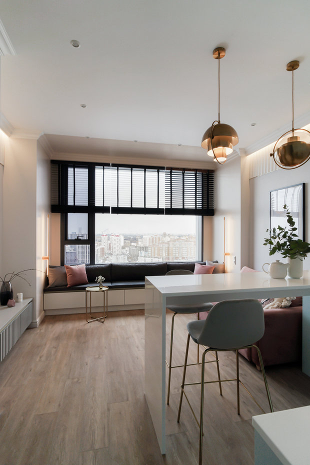 Фотография: Гостиная в стиле Современный, Квартира, Студия, Проект недели, Москва, до 40 метров – фото на INMYROOM