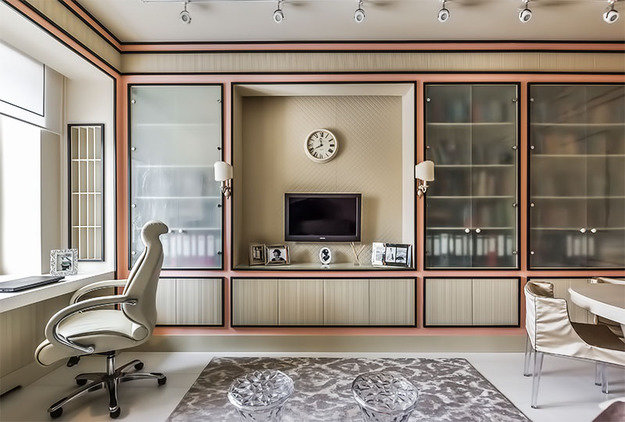 Фотография: Гостиная в стиле Классический, Современный, Кабинет, Интерьер комнат – фото на INMYROOM Фотография: Гостиная в стиле Классический, Современный, Кабинет, Интерьер комнат – фото на INMYROOM