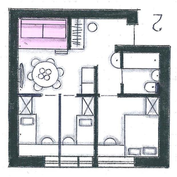 Фото из портфолио Мои перепланировки – фотографии дизайна интерьеров на INMYROOM