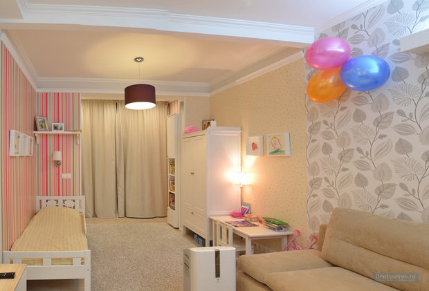 Фото из портфолио Однокомнатная квартира 50 кв.м в Московской области, современный стиль – фотографии дизайна интерьеров на INMYROOM