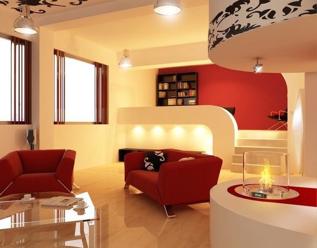 Фотография: Гостиная в стиле Хай-тек, Квартира, Дома и квартиры – фото на INMYROOM