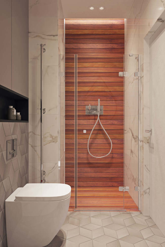 Фотография: Ванная в стиле Современный, Квартира, Проект недели, Москва, Geometrium, ЖК «Водный», 2 комнаты, 60-90 метров – фото на INMYROOM Фотография: Ванная в стиле Современный, Квартира, Проект недели, Москва, Geometrium, ЖК «Водный», 2 комнаты, 60-90 метров – фото на INMYROOM