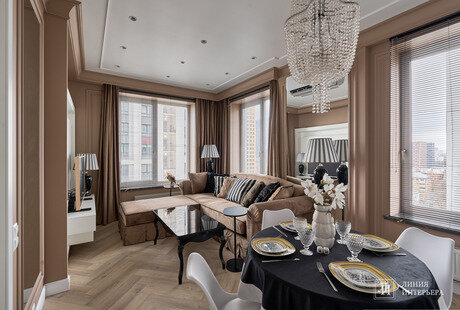 Дизайн квартиры в ЖК Хэдлайнер, фото